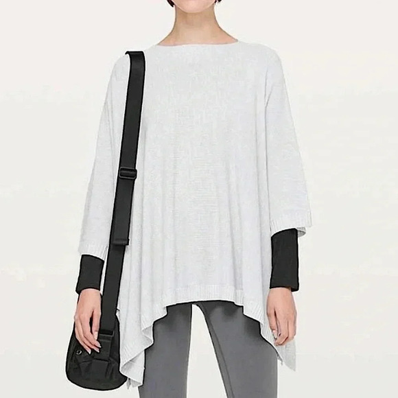 Lululemon Cashmere Divinity Sweater Poncho Shawl Wrap - Picture 1 of 14